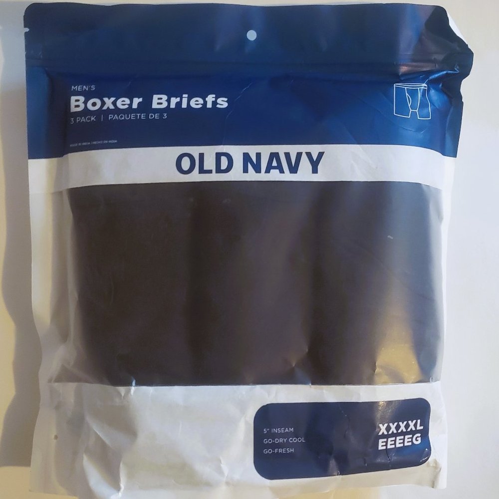 Men's Old Navy  Go Dry Cool Performance Boxer Briefs Underwear 3 pack Black